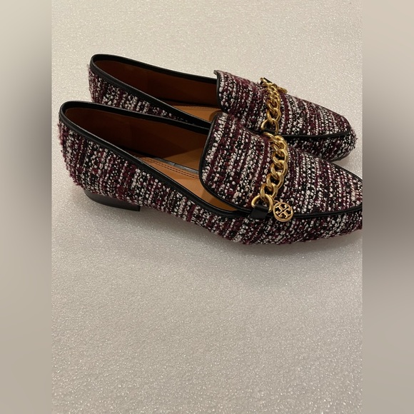 Tory Burch Shoes - TORY BURCH MINI BENTON 20MM Gold Charm LOAFERS TWEED Sz 6 MSRP $398.